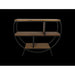 Wandtafel 3 Niveaus-90x25x80-Naturel/Zwart-Mango/Metaal-Consoletafels-HSM Collection