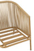Zetel+kussens 1persoon metaal/touw beige-Fauteuils-J-Line