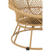 Zetel+kussens Zayo draai metaal/riet beige-Fauteuils-J-Line