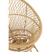Zetel+kussens Zayo draai metaal/riet beige-Fauteuils-J-Line