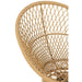 Zetel+kussens Zayo draai metaal/riet beige-Fauteuils-J-Line