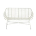 Zitbank Celeste buiten metaal/rattan wit-Tuinbanken-J-Line