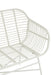 Zitbank Celeste buiten metaal/rattan wit-Tuinbanken-J-Line
