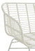 Zitbank Celeste buiten metaal/rattan wit-Tuinbanken-J-Line