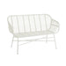 Zitbank Celeste buiten metaal/rattan wit-Tuinbanken-J-Line