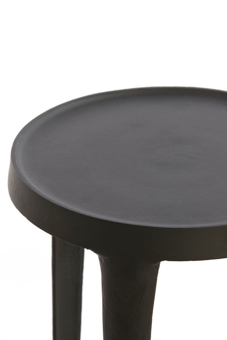 Zuil S/2 30x80+35x100 cm TOBIAS zwart-Plantenstandaards-Light & Living
