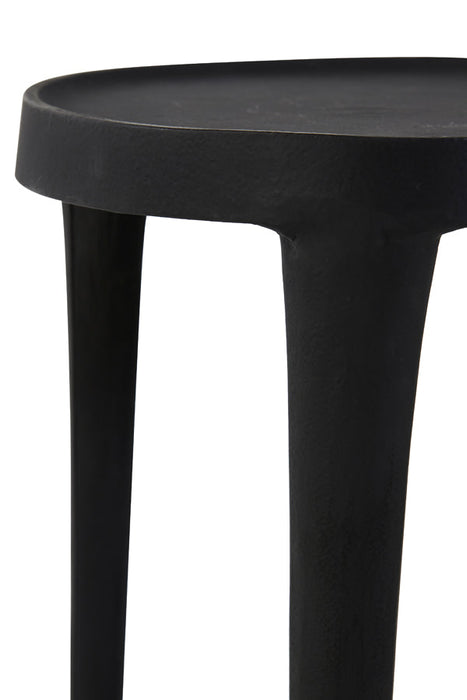 Zuil S/2 30x80+35x100 cm TOBIAS zwart-Plantenstandaards-Light & Living