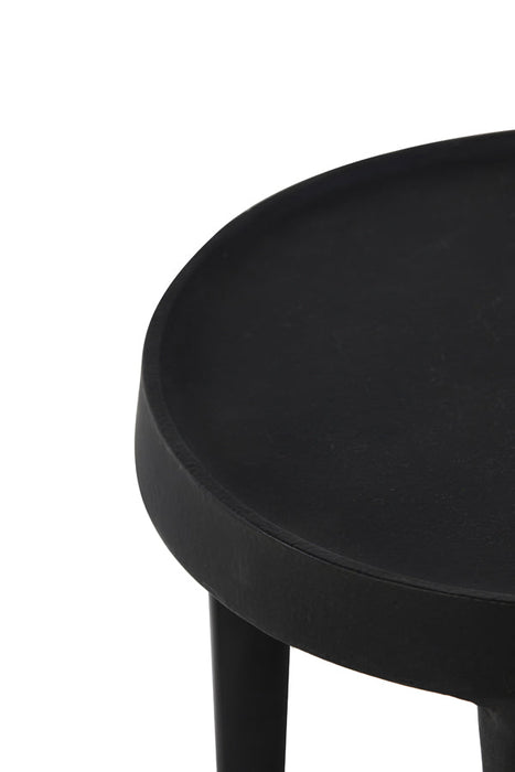 Zuil S/2 30x80+35x100 cm TOBIAS zwart-Plantenstandaards-Light & Living