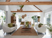 Zuil Yarula - Zwart/ Hout - 28,5x35x102cm-Plantenstandaards-Light & Living