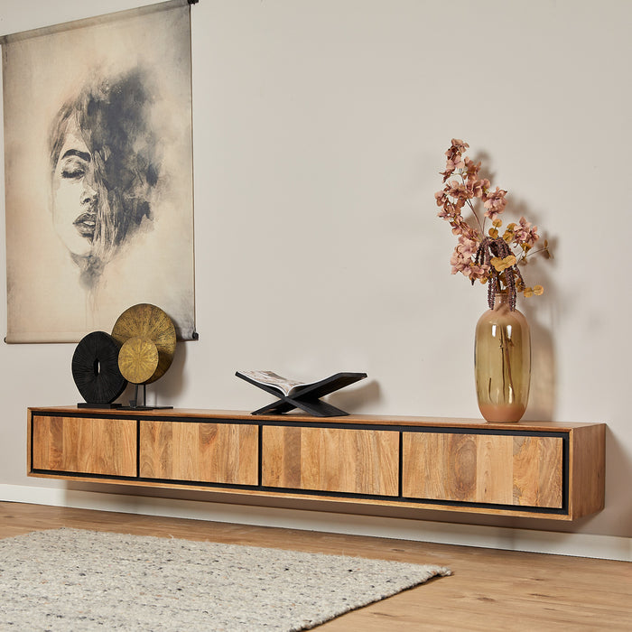 Zwevend tv meubel RichWood | 240 cm-TV-meubels-Starfurn