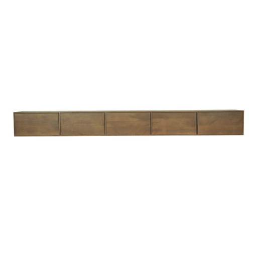 Zwevend tv meubel Vision Walnut | 280 cm-TV-meubels-Starfurn